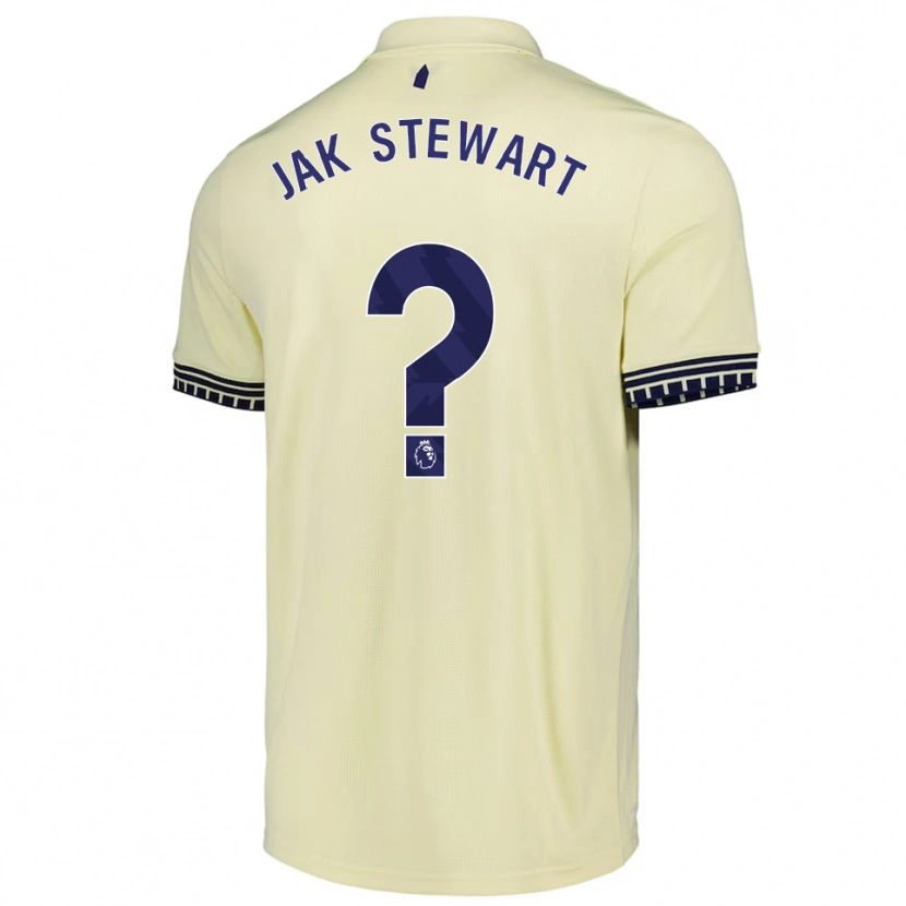 Danxen Kinder Jak Stewart #0 Creme Weiß Schwarz Auswärtstrikot Trikot 2025/26 T-Shirt Schweiz