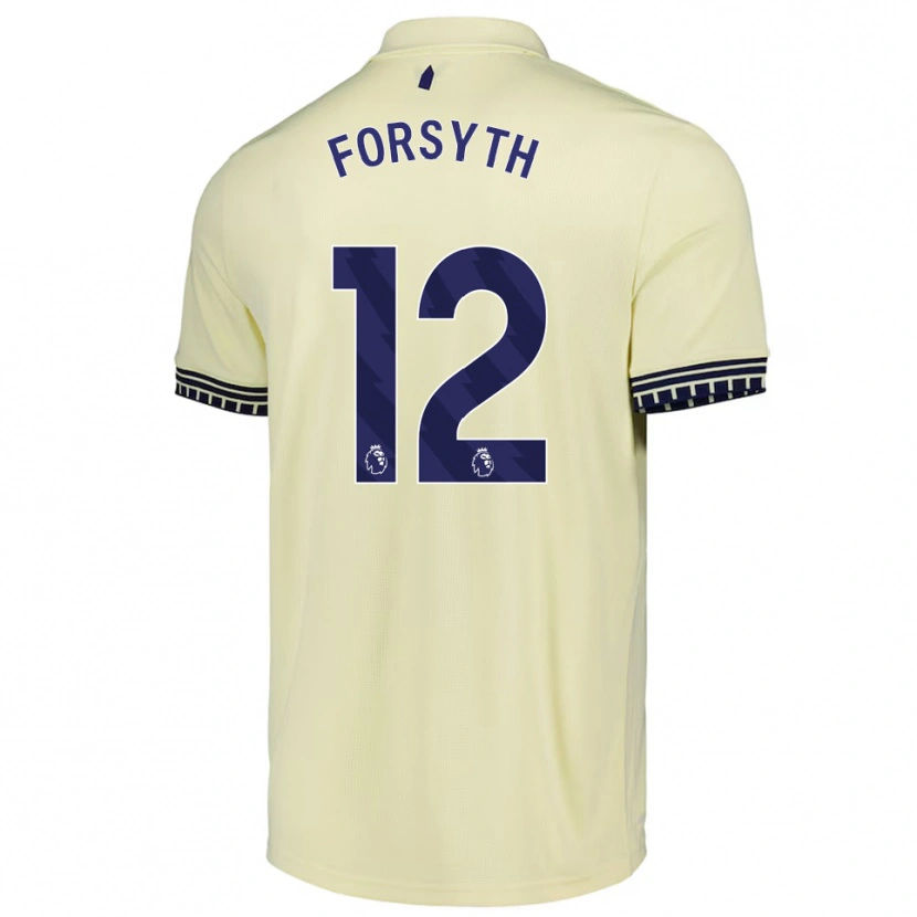 Danxen Kinder Luke Forsyth #12 Creme Weiß Schwarz Auswärtstrikot Trikot 2025/26 T-Shirt Schweiz