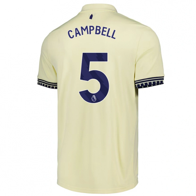 Danxen Kinder Elijah Campbell #5 Creme Weiß Schwarz Auswärtstrikot Trikot 2025/26 T-Shirt Schweiz