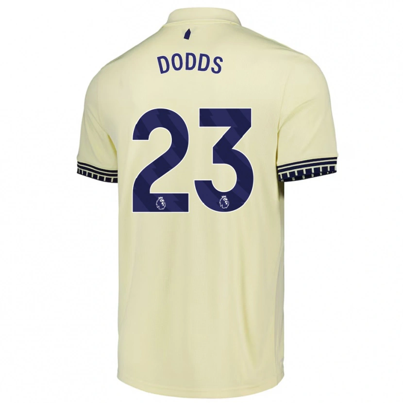 Danxen Kinder John Dodds #23 Creme Weiß Schwarz Auswärtstrikot Trikot 2025/26 T-Shirt Schweiz