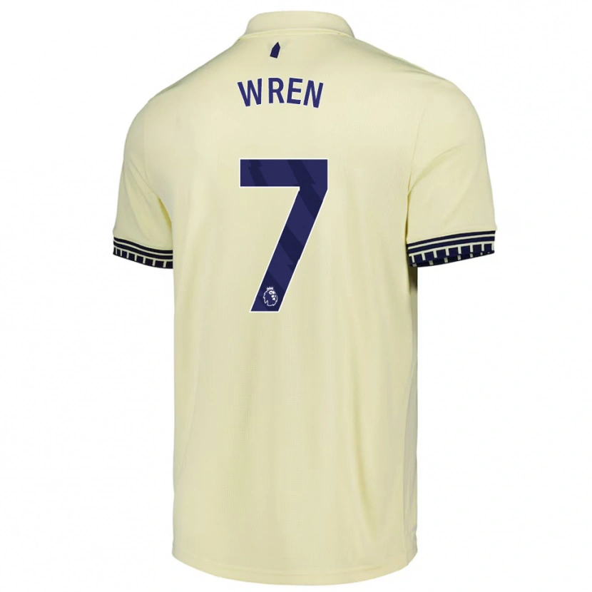 Danxen Kinder Kean Wren #7 Creme Weiß Schwarz Auswärtstrikot Trikot 2025/26 T-Shirt Schweiz