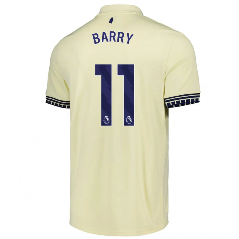 Danxen Kinder Thierno Barry #11 Creme Weiß Schwarz Auswärtstrikot Trikot 2025/26 T-Shirt Schweiz