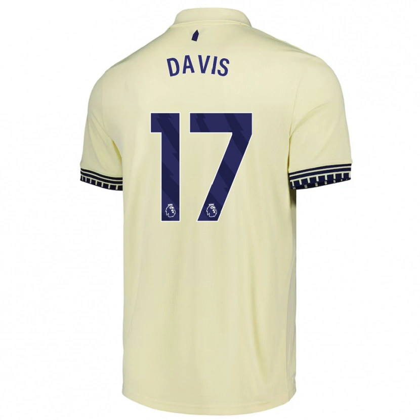 Danxen Kinder Luca Davis #17 Creme Weiß Schwarz Auswärtstrikot Trikot 2025/26 T-Shirt Schweiz