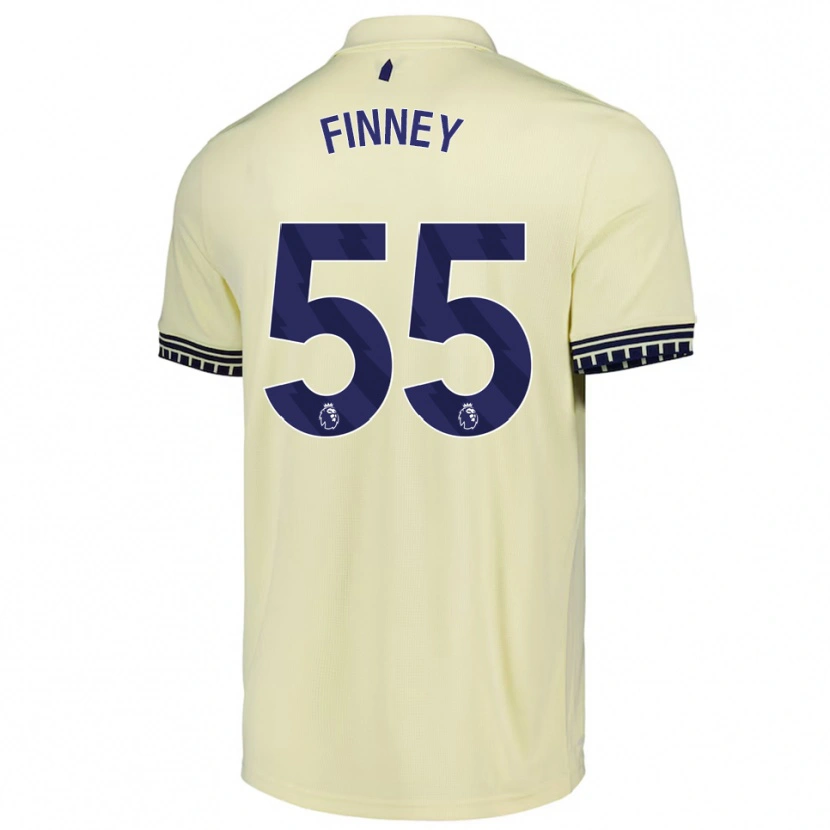Danxen Kinder George Finney #55 Creme Weiß Schwarz Auswärtstrikot Trikot 2025/26 T-Shirt Schweiz