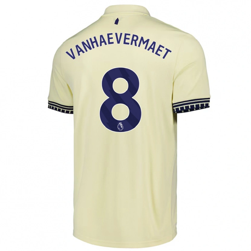 Danxen Kinder Justine Vanhaevermaet #8 Creme Weiß Schwarz Auswärtstrikot Trikot 2025/26 T-Shirt Schweiz