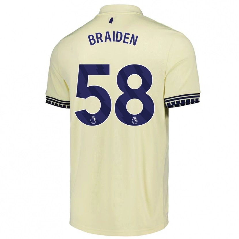 Danxen Kinder Braiden Graham #58 Creme Weiß Schwarz Auswärtstrikot Trikot 2025/26 T-Shirt Schweiz