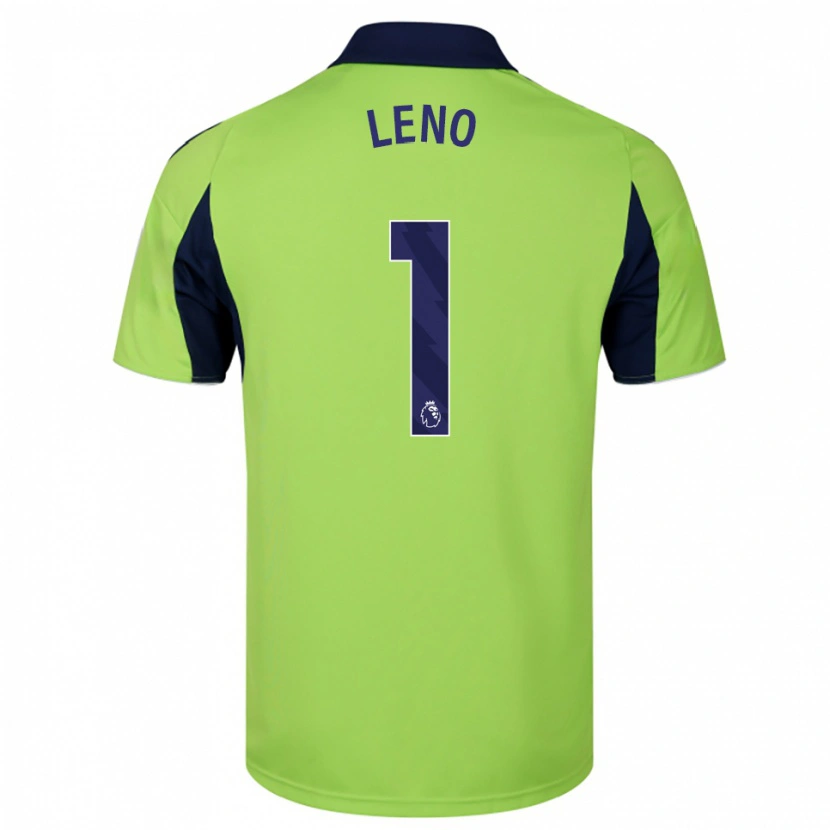 Danxen Kinder Bernd Leno #1 Grün Marineblau Weiß Auswärtstrikot Trikot 2025/26 T-Shirt Schweiz