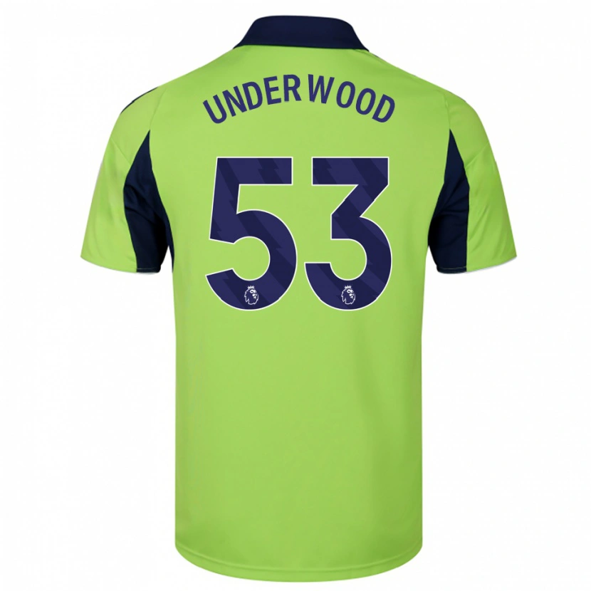 Danxen Kinder Marco Underwood #53 Grün Marineblau Weiß Auswärtstrikot Trikot 2025/26 T-Shirt Schweiz