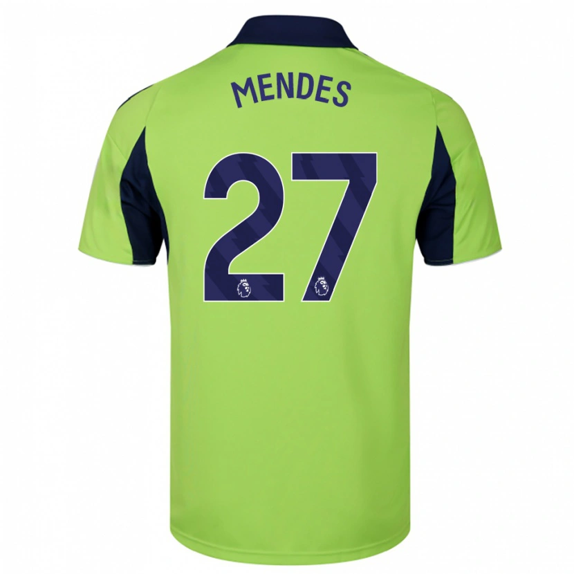 Danxen Kinder Megalie Mendes #27 Grün Marineblau Weiß Auswärtstrikot Trikot 2025/26 T-Shirt Schweiz