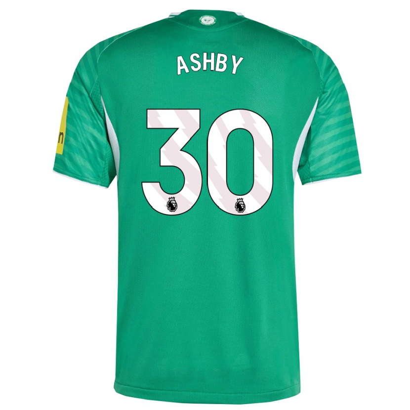 Danxen Kinder Harrison Ashby #30 Grün Weiß Auswärtstrikot Trikot 2025/26 T-Shirt Schweiz