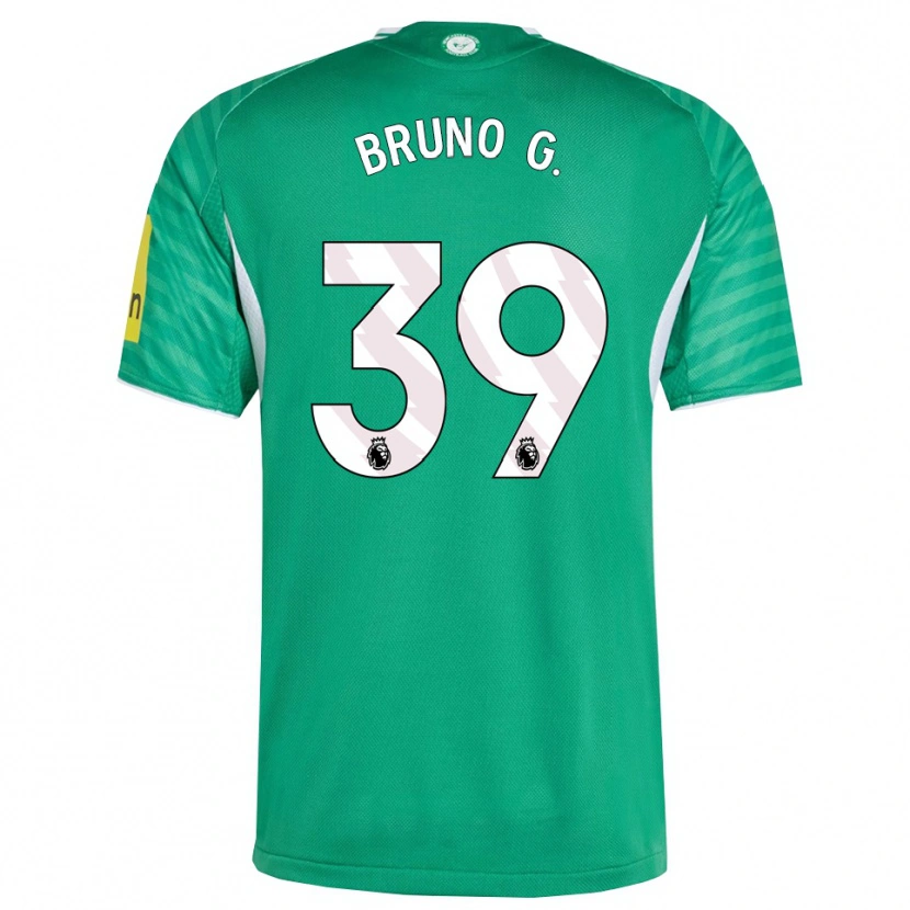 Danxen Kinder Bruno Guimarães #39 Grün Weiß Auswärtstrikot Trikot 2025/26 T-Shirt Schweiz