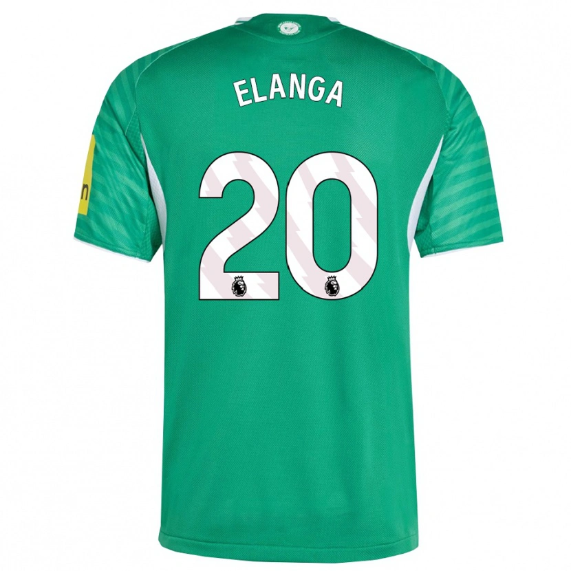 Danxen Kinder Anthony Elanga #20 Grün Weiß Auswärtstrikot Trikot 2025/26 T-Shirt Schweiz