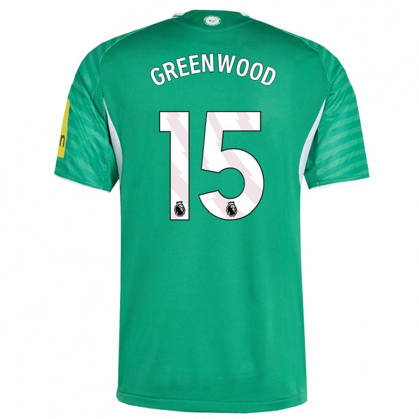 Danxen Kinder Hannah Greenwood #15 Grün Weiß Auswärtstrikot Trikot 2025/26 T-Shirt Schweiz
