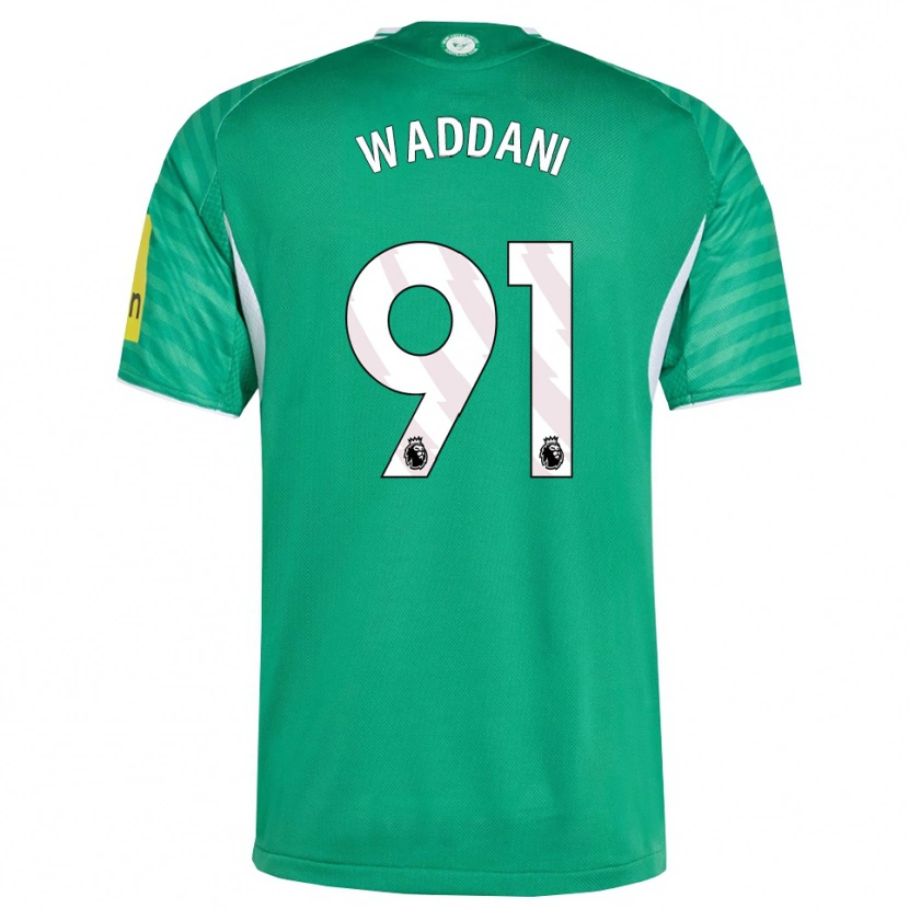 Danxen Kinder Mohamed Waddani #91 Grün Weiß Auswärtstrikot Trikot 2025/26 T-Shirt Schweiz
