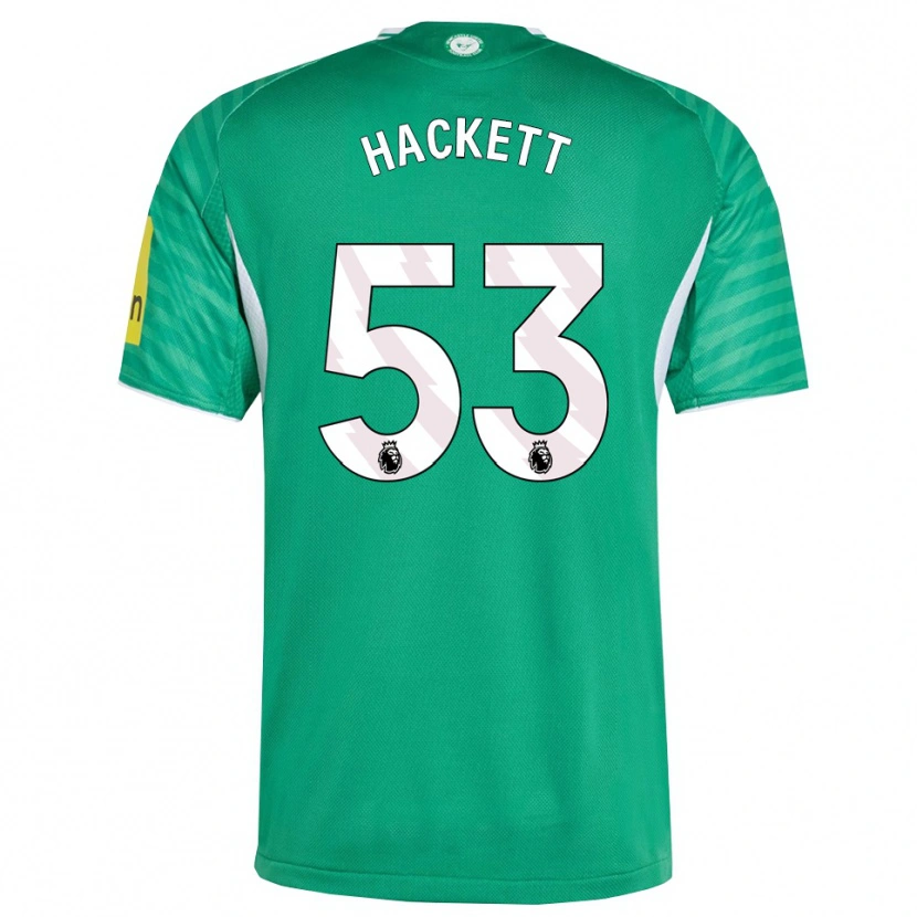 Danxen Kinder Jordan Hackett #53 Grün Weiß Auswärtstrikot Trikot 2025/26 T-Shirt Schweiz