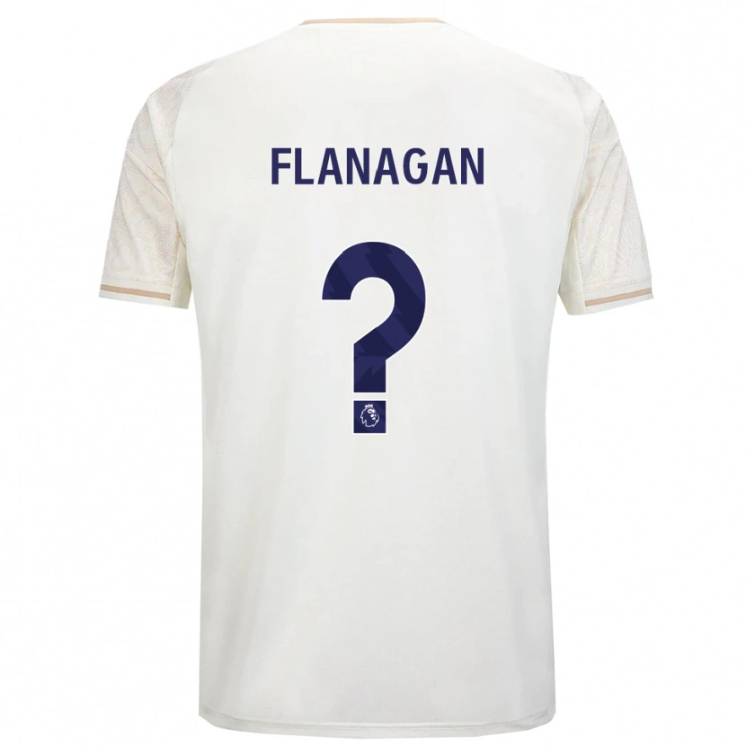 Danxen Kinder Theo Flanagan #0 Creme Weiß Schwarz Auswärtstrikot Trikot 2025/26 T-Shirt Schweiz