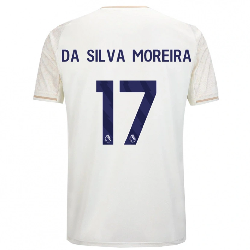 Danxen Kinder Eric Da Silva Moreira #17 Creme Weiß Schwarz Auswärtstrikot Trikot 2025/26 T-Shirt Schweiz