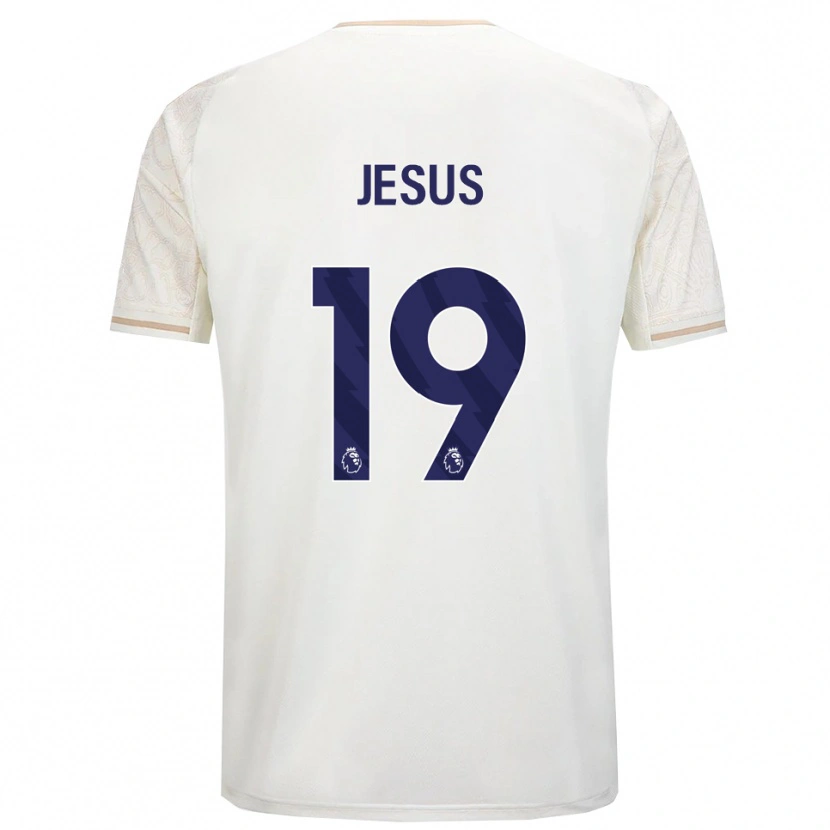 Danxen Kinder Igor Jesus #19 Creme Weiß Schwarz Auswärtstrikot Trikot 2025/26 T-Shirt Schweiz