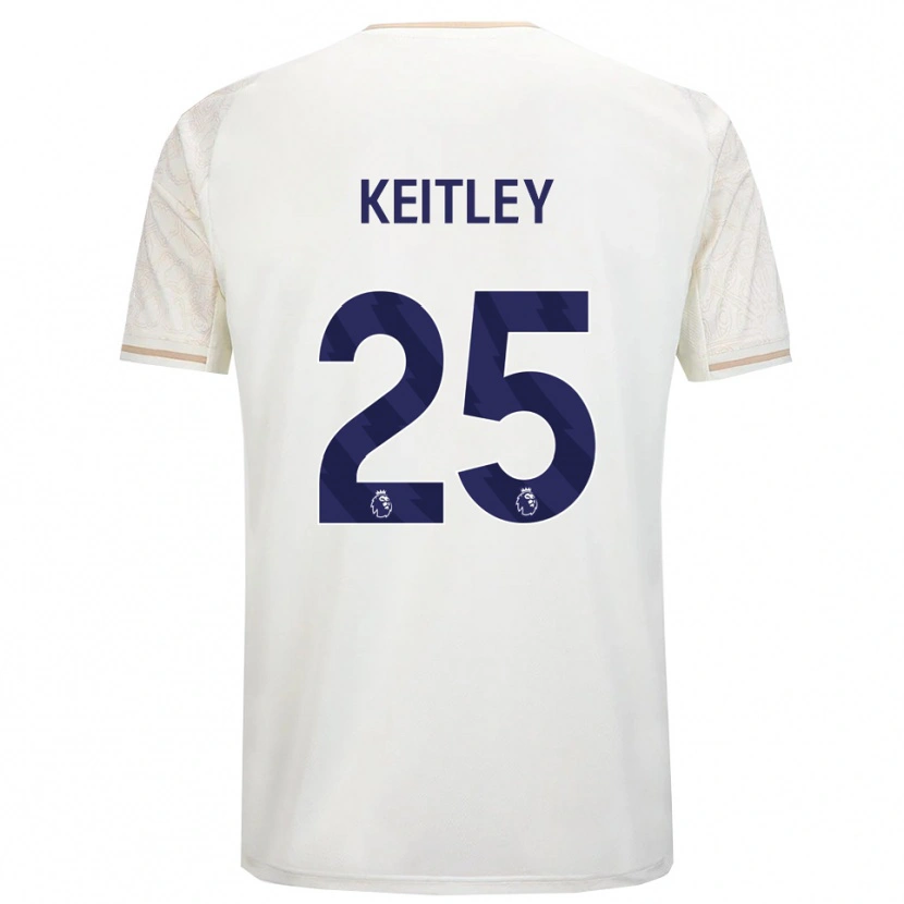 Danxen Kinder Alice Keitley #25 Creme Weiß Schwarz Auswärtstrikot Trikot 2025/26 T-Shirt Schweiz