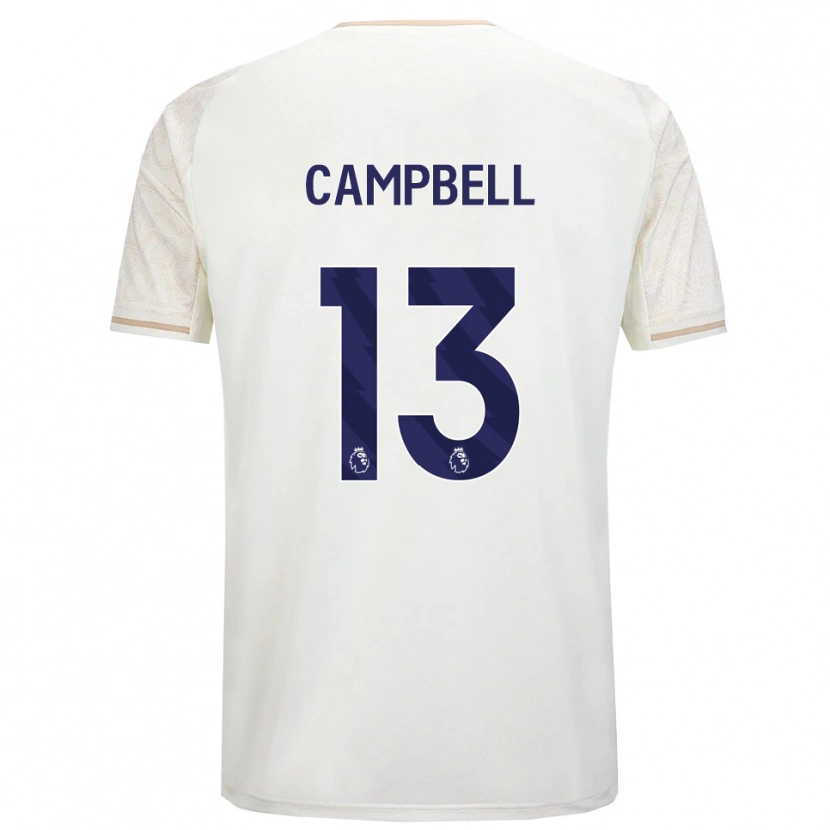 Danxen Kinder Luke Campbell #13 Creme Weiß Schwarz Auswärtstrikot Trikot 2025/26 T-Shirt Schweiz