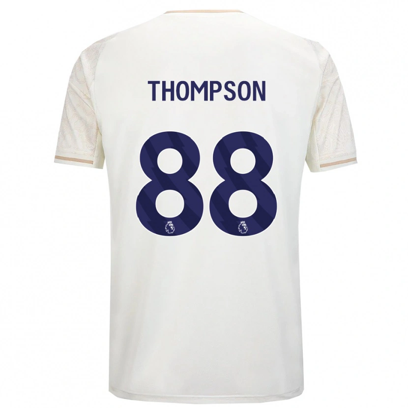 Danxen Kinder Will Thompson #88 Creme Weiß Schwarz Auswärtstrikot Trikot 2025/26 T-Shirt Schweiz