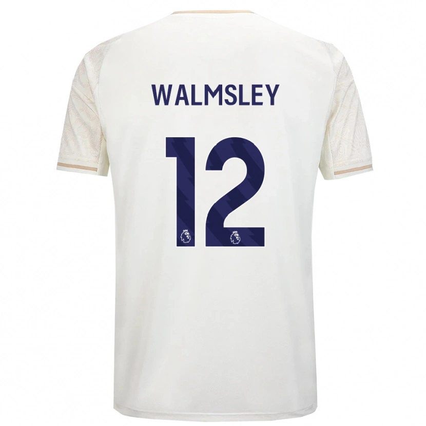 Danxen Kinder Joseph Walmsley #12 Creme Weiß Schwarz Auswärtstrikot Trikot 2025/26 T-Shirt Schweiz