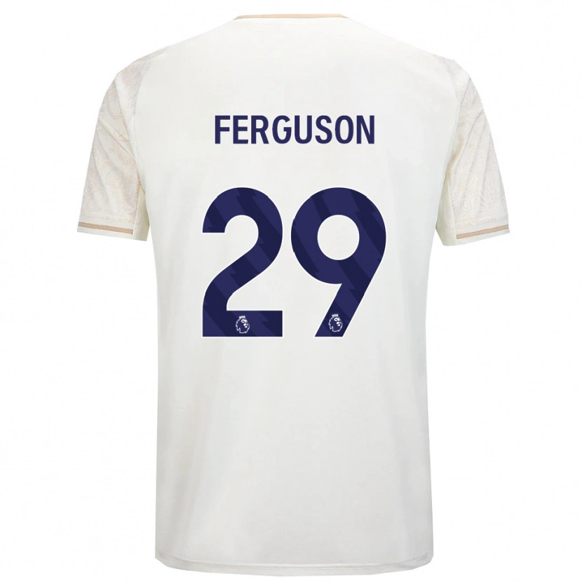 Danxen Kinder Georgie Ferguson #29 Creme Weiß Schwarz Auswärtstrikot Trikot 2025/26 T-Shirt Schweiz