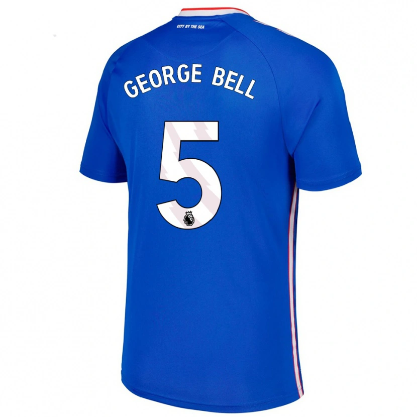 Danxen Kinder George Bell #5 Blau Weiß Auswärtstrikot Trikot 2025/26 T-Shirt Schweiz
