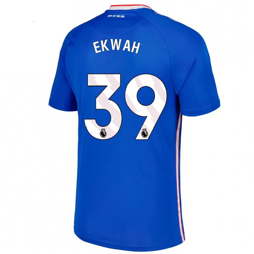 Danxen Kinder Pierre Ekwah #39 Blau Weiß Auswärtstrikot Trikot 2025/26 T-Shirt Schweiz