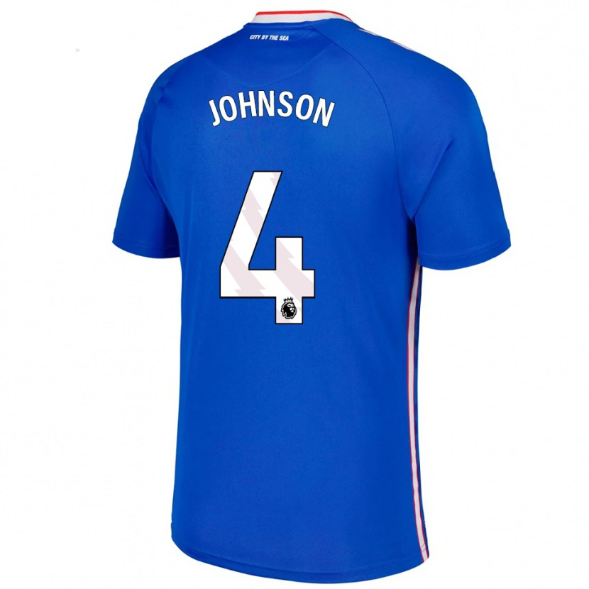 Danxen Kinder Zak Johnson #4 Blau Weiß Auswärtstrikot Trikot 2025/26 T-Shirt Schweiz