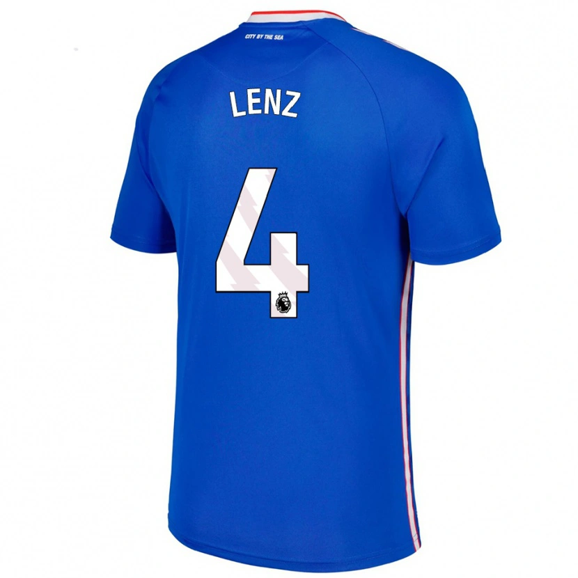 Danxen Kinder Elias Lenz #4 Blau Weiß Auswärtstrikot Trikot 2025/26 T-Shirt Schweiz