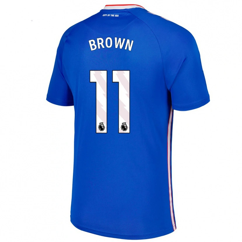 Danxen Kinder Jessica Brown #11 Blau Weiß Auswärtstrikot Trikot 2025/26 T-Shirt Schweiz