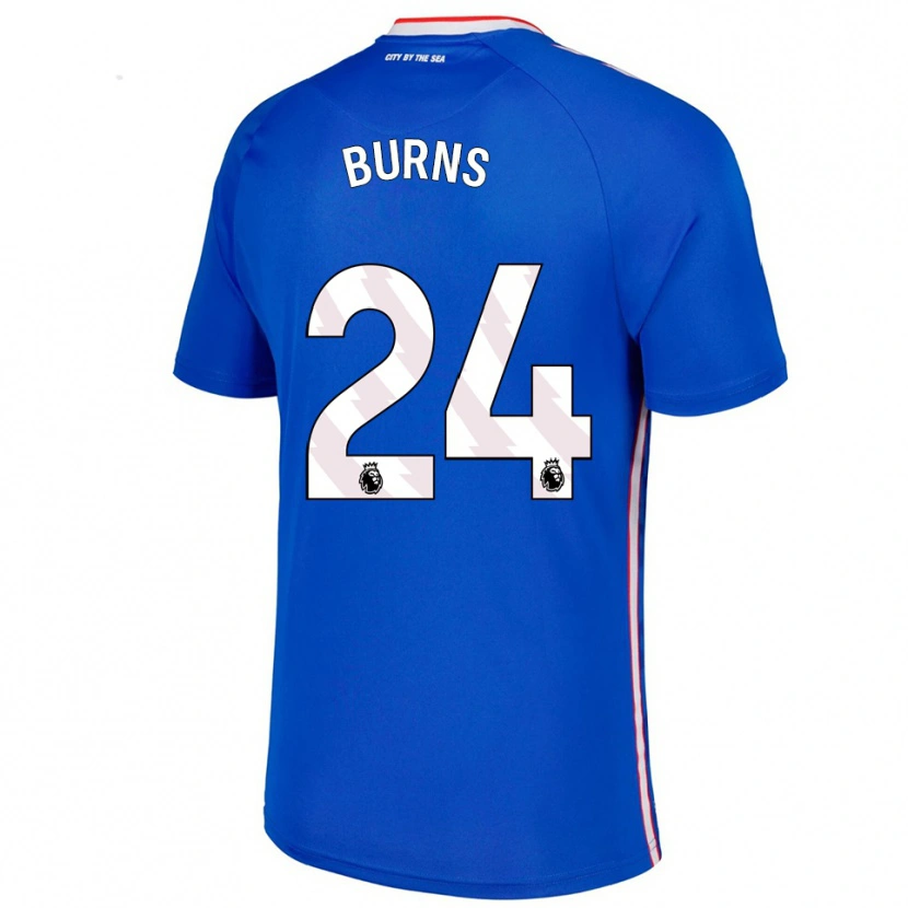 Danxen Kinder Matthew Burns #24 Blau Weiß Auswärtstrikot Trikot 2025/26 T-Shirt Schweiz