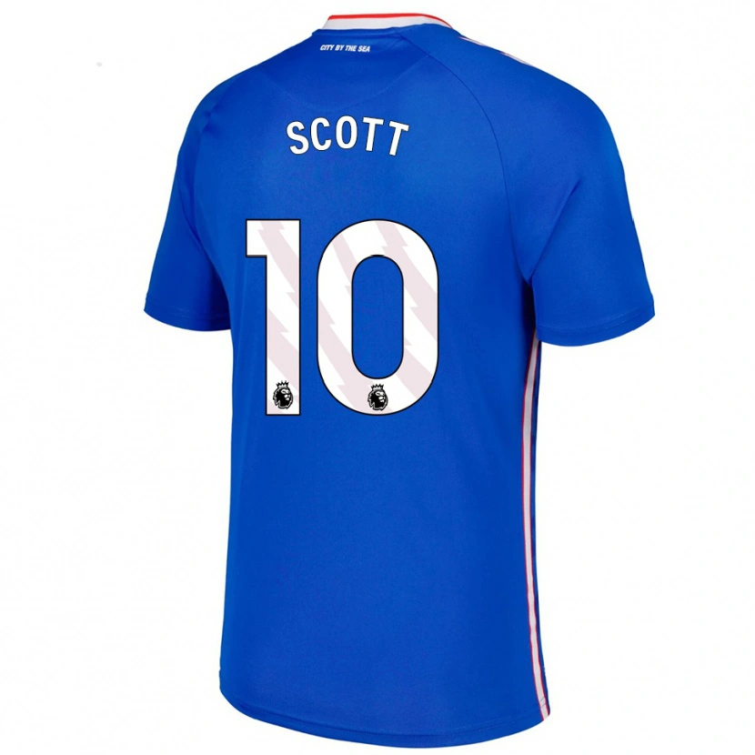 Danxen Kinder Felix Scott #10 Blau Weiß Auswärtstrikot Trikot 2025/26 T-Shirt Schweiz