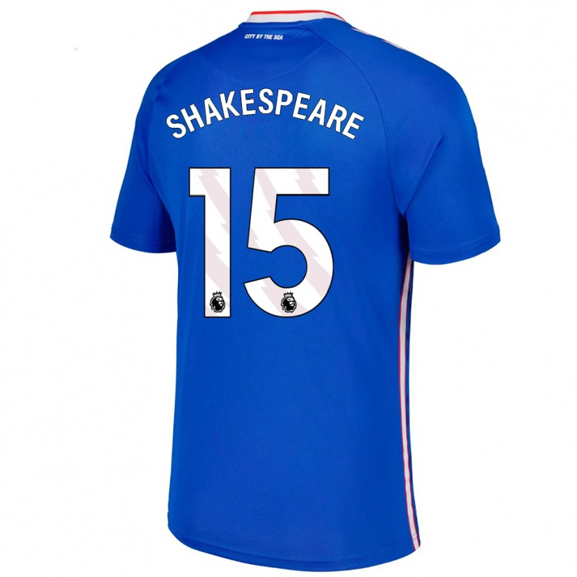 Danxen Kinder Caleb Shakespeare #15 Blau Weiß Auswärtstrikot Trikot 2025/26 T-Shirt Schweiz