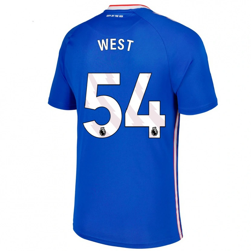 Danxen Kinder Ella West #54 Blau Weiß Auswärtstrikot Trikot 2025/26 T-Shirt Schweiz