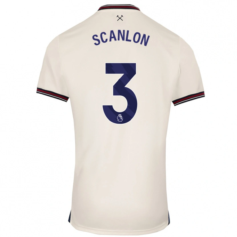 Danxen Kinder Joe Scanlon #3 Creme Weiß Auswärtstrikot Trikot 2025/26 T-Shirt Schweiz