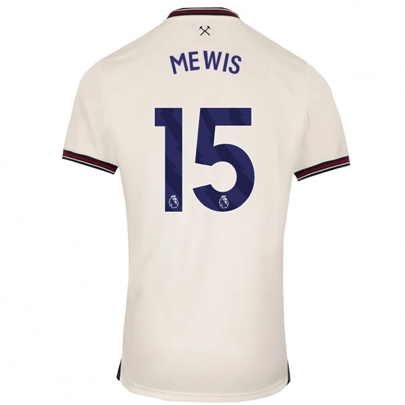Danxen Kinder Kristie Mewis #15 Creme Weiß Auswärtstrikot Trikot 2025/26 T-Shirt Schweiz
