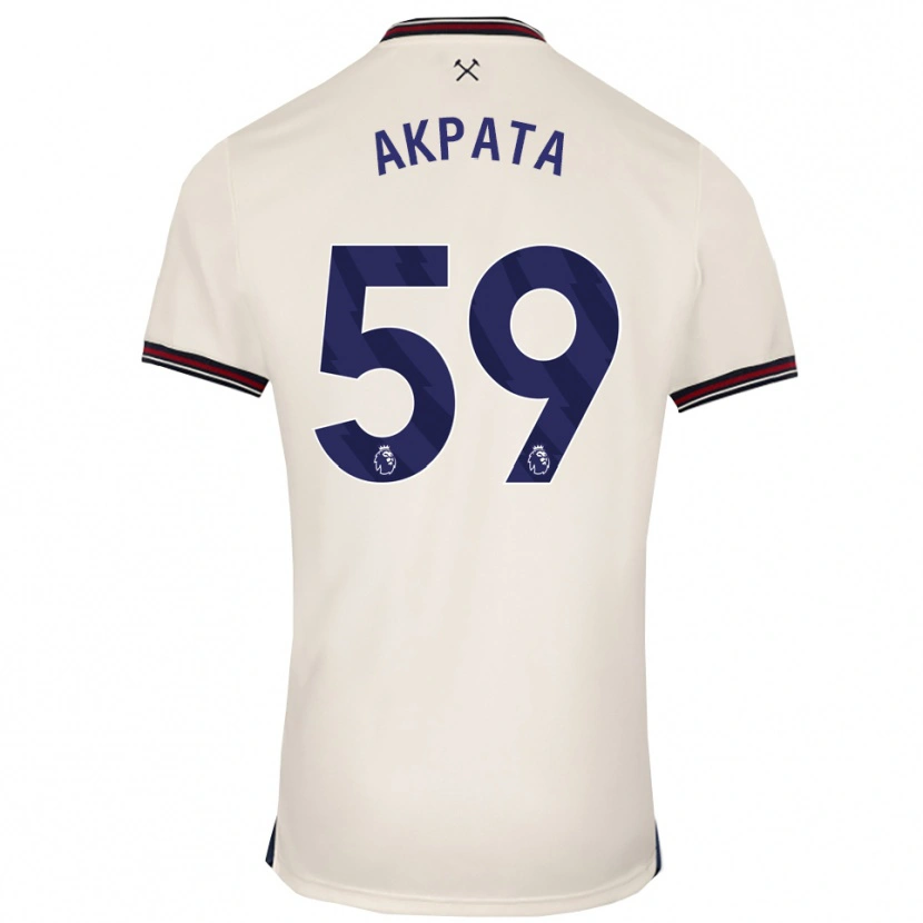 Danxen Kinder Tyron Akpata #59 Creme Weiß Auswärtstrikot Trikot 2025/26 T-Shirt Schweiz