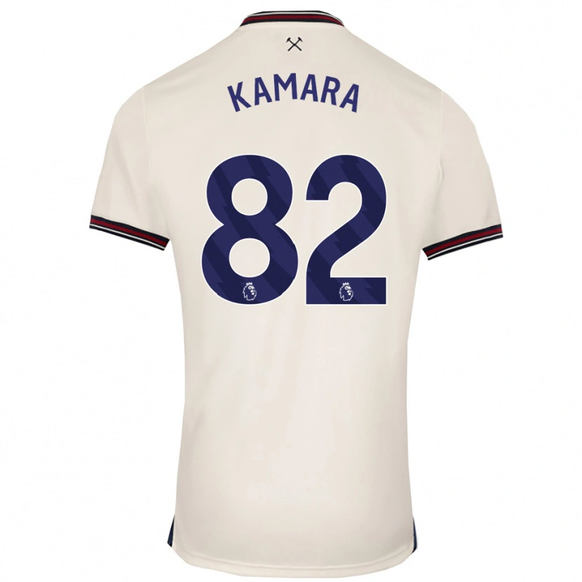 Danxen Kinder Aaron Kamara #82 Creme Weiß Auswärtstrikot Trikot 2025/26 T-Shirt Schweiz