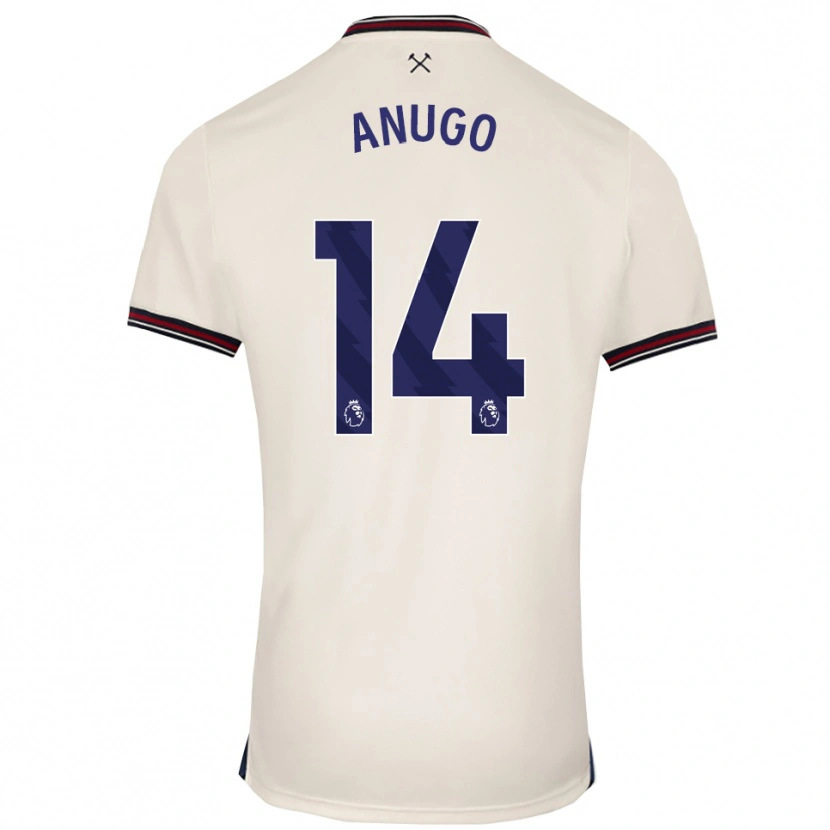 Danxen Kinder David Anugo #14 Creme Weiß Auswärtstrikot Trikot 2025/26 T-Shirt Schweiz