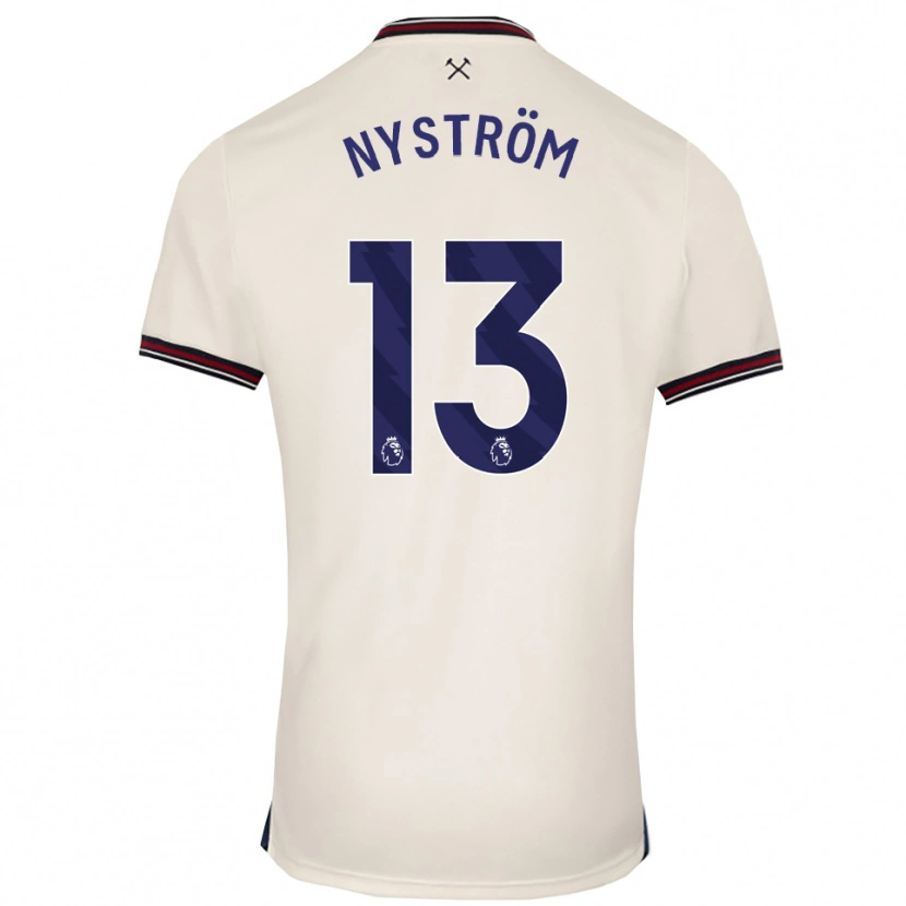 Danxen Kinder Eva Nyström #13 Creme Weiß Auswärtstrikot Trikot 2025/26 T-Shirt Schweiz