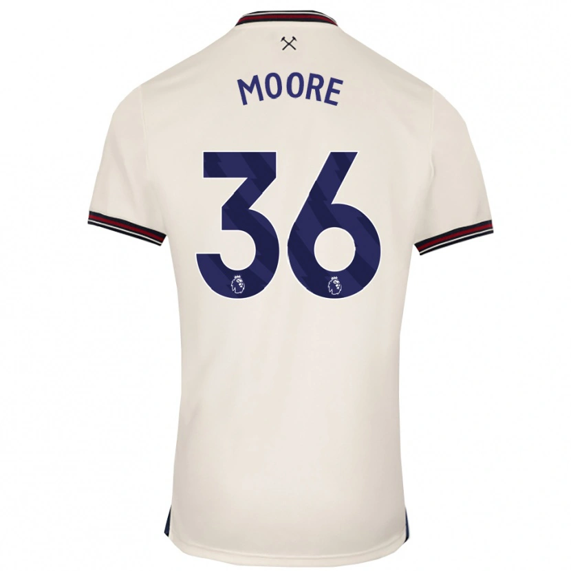 Danxen Kinder Sean Moore #36 Creme Weiß Auswärtstrikot Trikot 2025/26 T-Shirt Schweiz