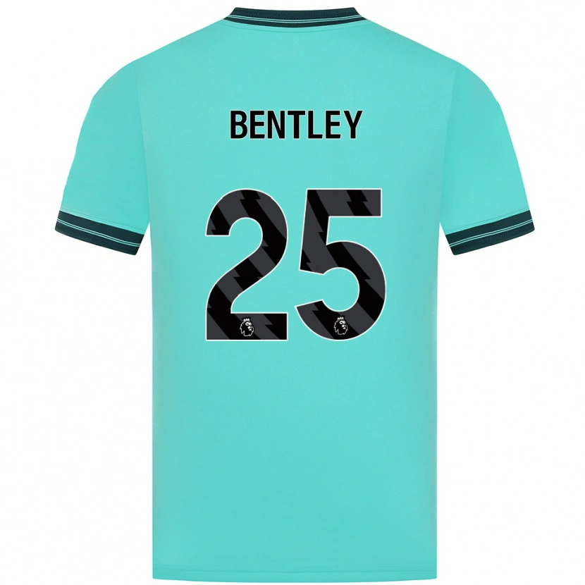 Danxen Kinder Daniel Bentley #25 Himmelblau Grün Auswärtstrikot Trikot 2025/26 T-Shirt Schweiz