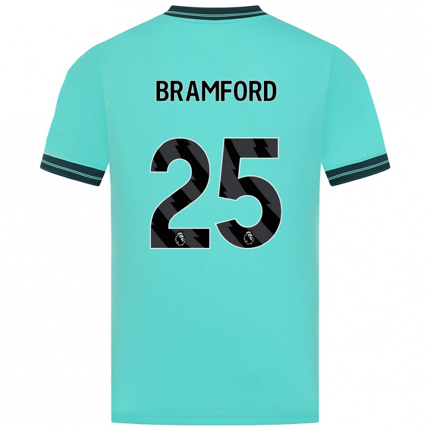 Danxen Kinder Sophie Bramford #25 Himmelblau Grün Auswärtstrikot Trikot 2025/26 T-Shirt Schweiz