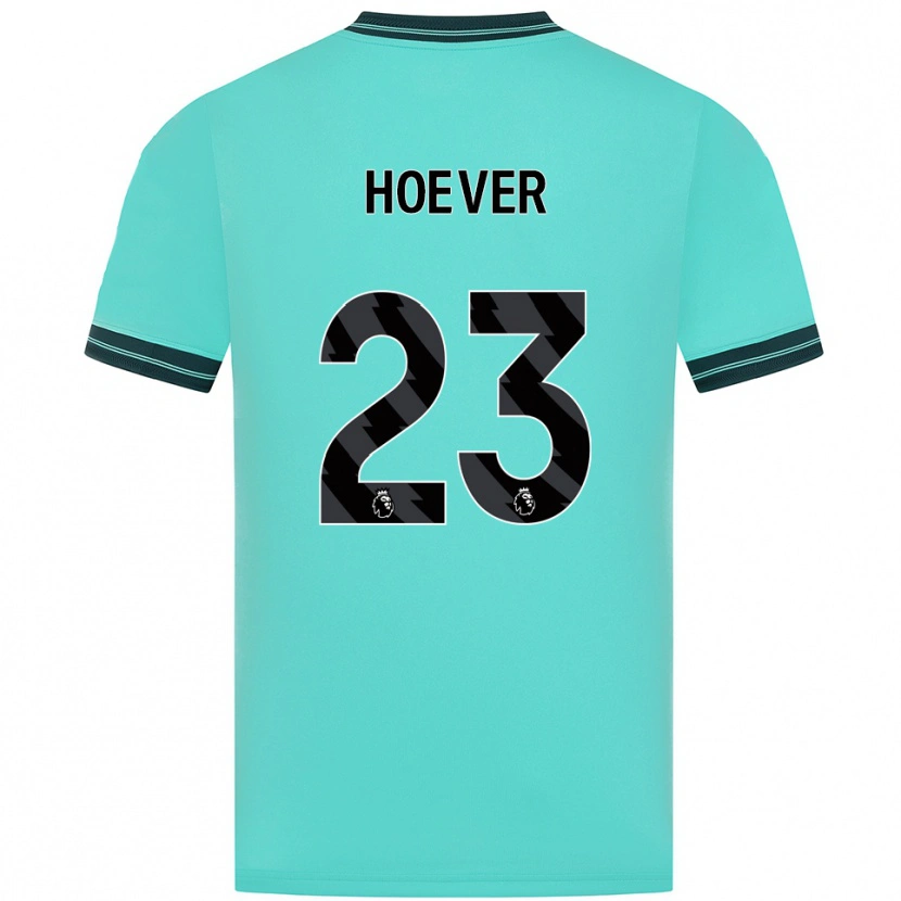 Danxen Kinder Ki-Jana Hoever #23 Himmelblau Grün Auswärtstrikot Trikot 2025/26 T-Shirt Schweiz