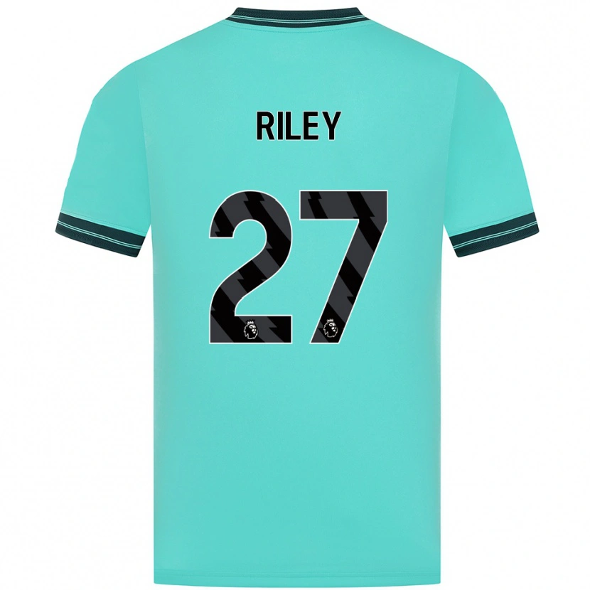 Danxen Kinder Lauren Riley #27 Himmelblau Grün Auswärtstrikot Trikot 2025/26 T-Shirt Schweiz