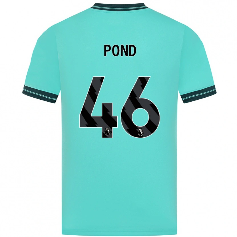 Danxen Kinder Alfie Pond #46 Himmelblau Grün Auswärtstrikot Trikot 2025/26 T-Shirt Schweiz