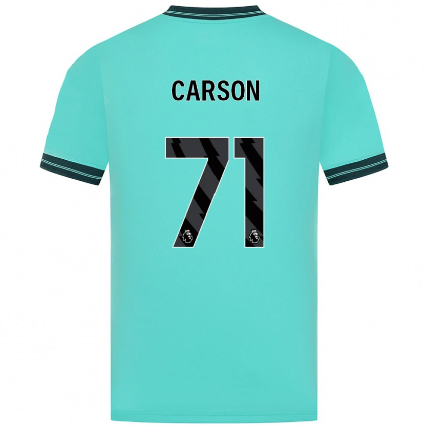 Danxen Kinder Hayden Carson #71 Himmelblau Grün Auswärtstrikot Trikot 2025/26 T-Shirt Schweiz