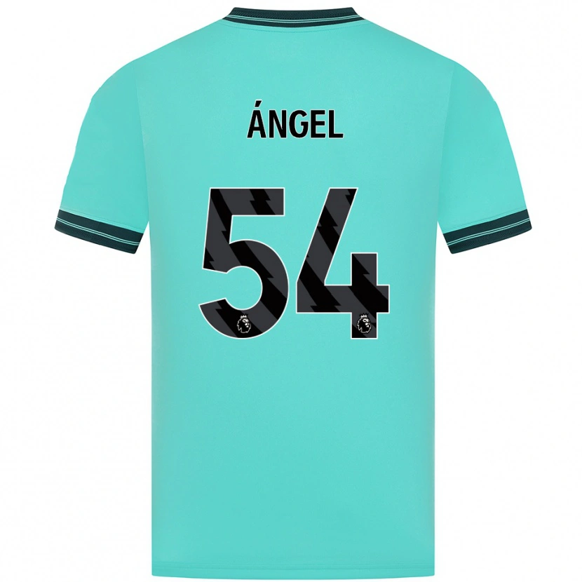 Danxen Kinder Dani Ángel #54 Himmelblau Grün Auswärtstrikot Trikot 2025/26 T-Shirt Schweiz